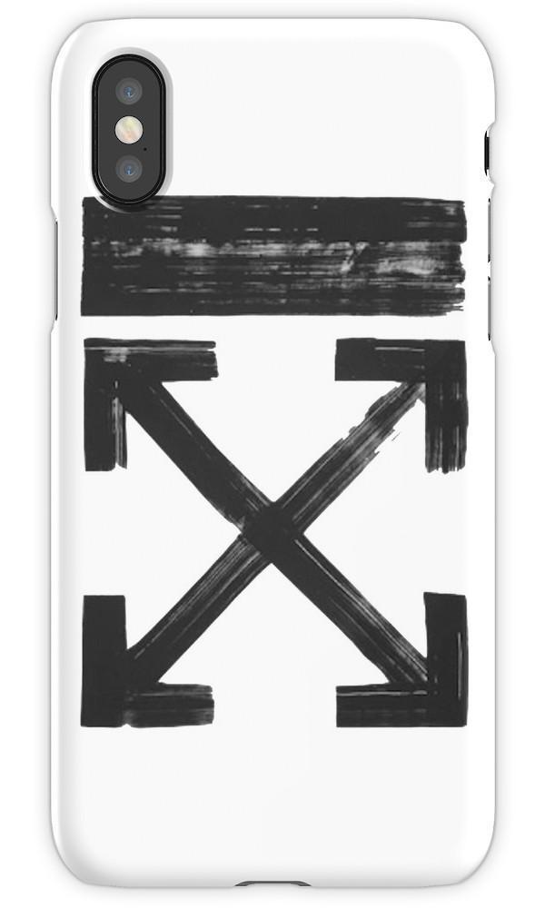 Virgin Teez Mobile Cover Off White Brushed Arrows Black Mobile Cover