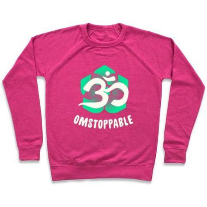 Virgin Teez  Pullover Crewneck Sweatshirt / x-small / Deep Pink OMSTOPPABLE CREWNECK SWEATSHIRT