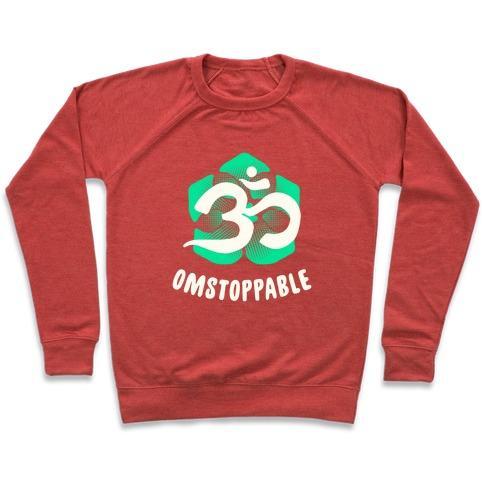 Virgin Teez  Pullover Crewneck Sweatshirt / x-small / Heathered Red OMSTOPPABLE CREWNECK SWEATSHIRT