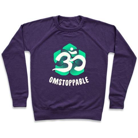 Virgin Teez  Pullover Crewneck Sweatshirt / x-small / Purple OMSTOPPABLE CREWNECK SWEATSHIRT