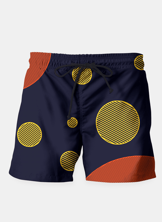 SANA NAZ Shorts Orange Yellow Vector Shorts