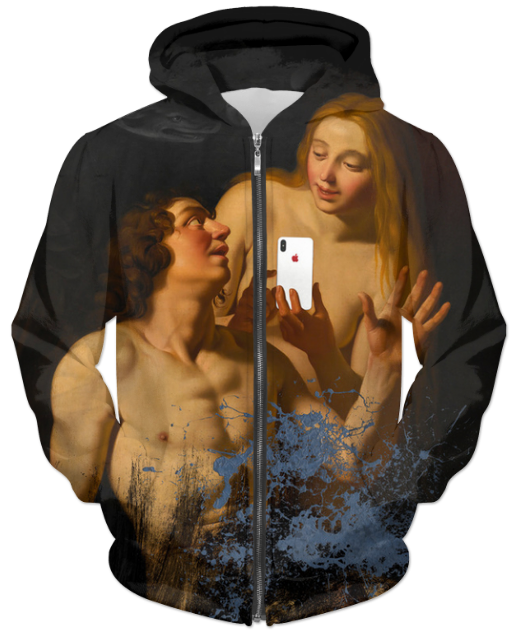 Virgin Teez Sublimation Hoodie Original Sin UNISEX ZIP HOODIE