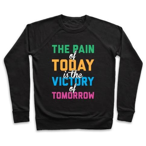 Virgin Teez  Pullover Crewneck Sweatshirt / x-small / Black PAIN AND VICTORY CREWNECK SWEATSHIRT