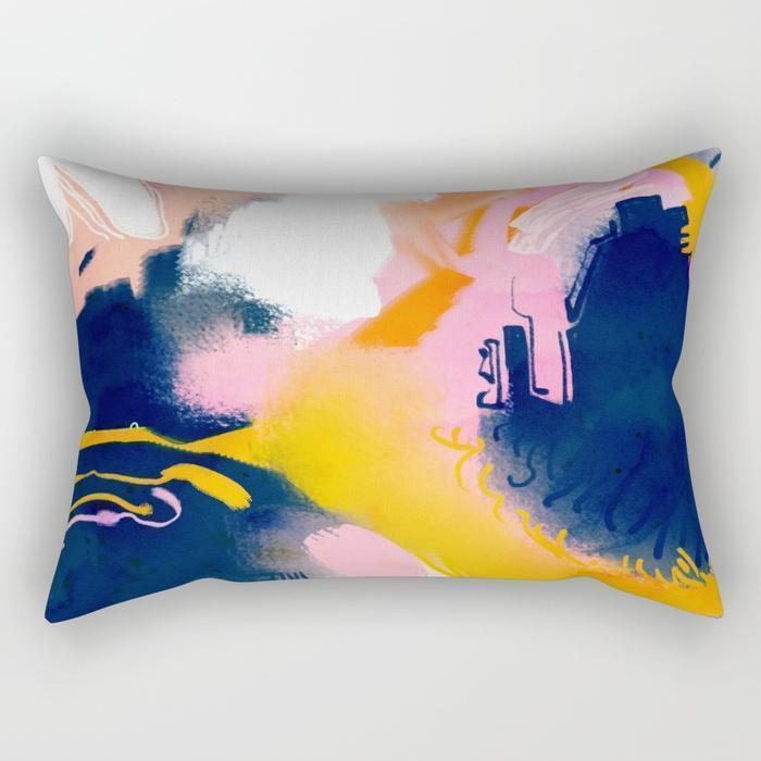 The Pillow pillows Paint Abstract Art Rectangle Pillow