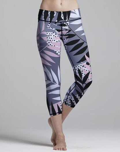 Virgin Teez Leggings Small Palms & Trees Legging