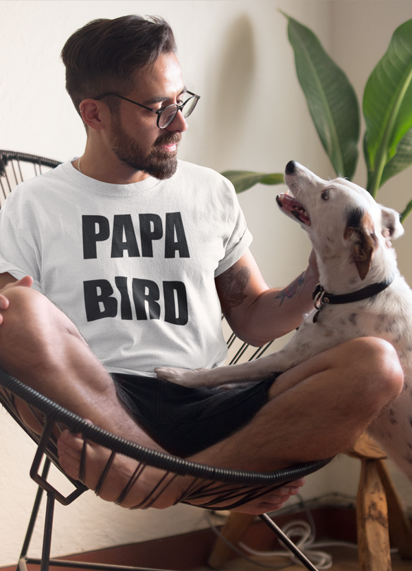 Virgin Teez T-SHIRT Papa Bird White T-shirt