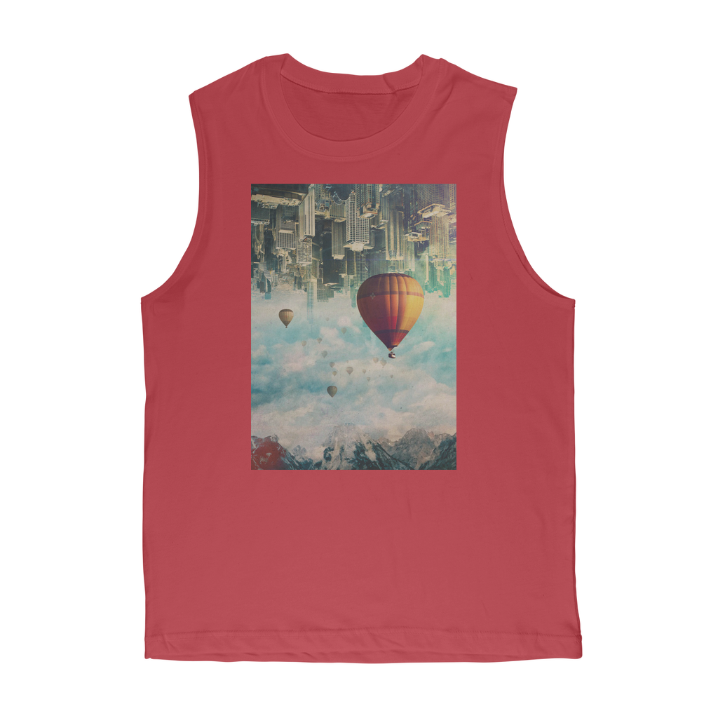 VIRGIN TEEZ Tank Top Red / Unisex / S Passing By Premium Adult Muscle Top