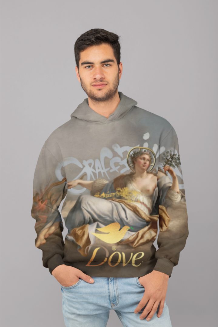 Peace and love UNISEX Sublimation Hoodie