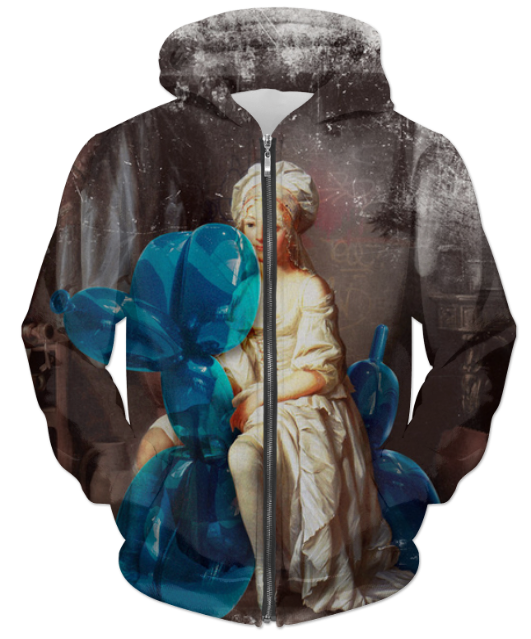 Virgin Teez Sublimation Hoodie Pet UNISEX ZIP HOODIE