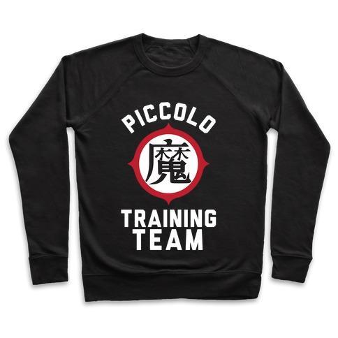 Virgin Teez  Pullover Crewneck Sweatshirt / x-small / Black PICCOLO TRAINING TEAM CREWNECK SWEATSHIRT