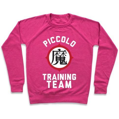 Virgin Teez  Pullover Crewneck Sweatshirt / x-small / Deep Pink PICCOLO TRAINING TEAM CREWNECK SWEATSHIRT