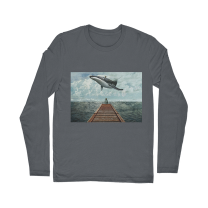 VIRGIN TEEZ Long sleeves T-shirt Dark Grey / Unisex / S Pier Classic Long Sleeve T-Shirt