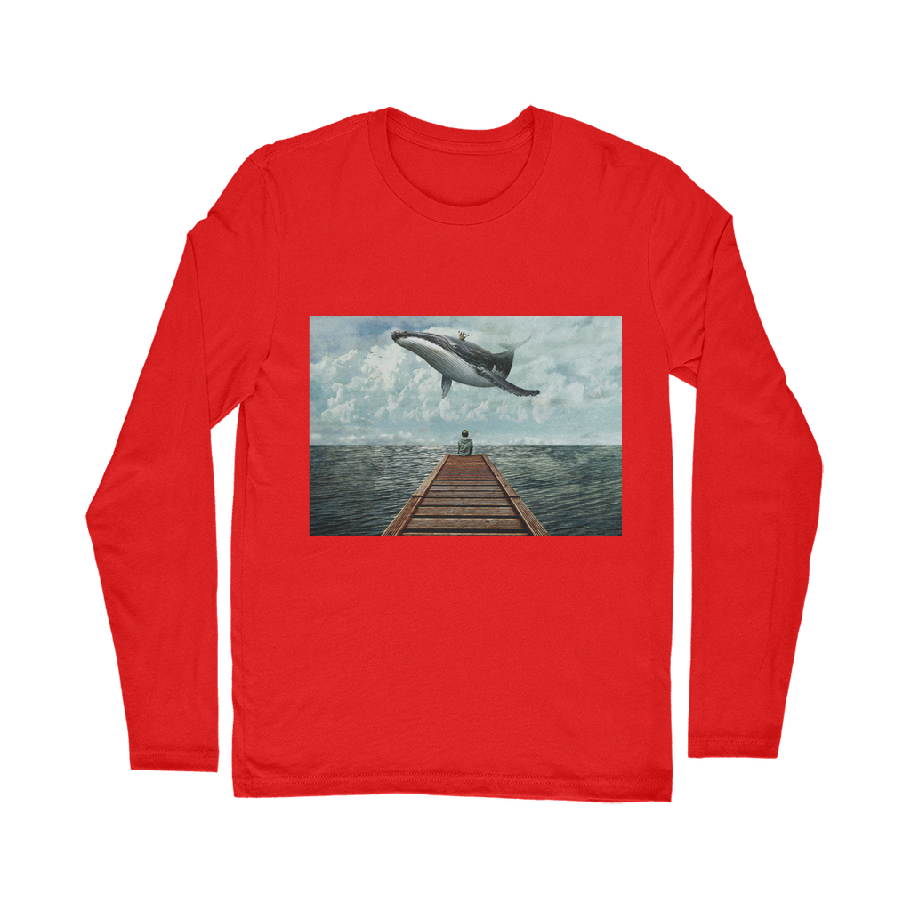 VIRGIN TEEZ Long sleeves T-shirt Red / Unisex / S Pier Classic Long Sleeve T-Shirt