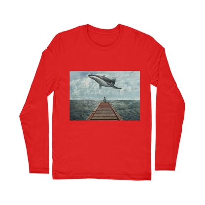 VIRGIN TEEZ Long sleeves T-shirt Red / Unisex / S Pier Classic Long Sleeve T-Shirt