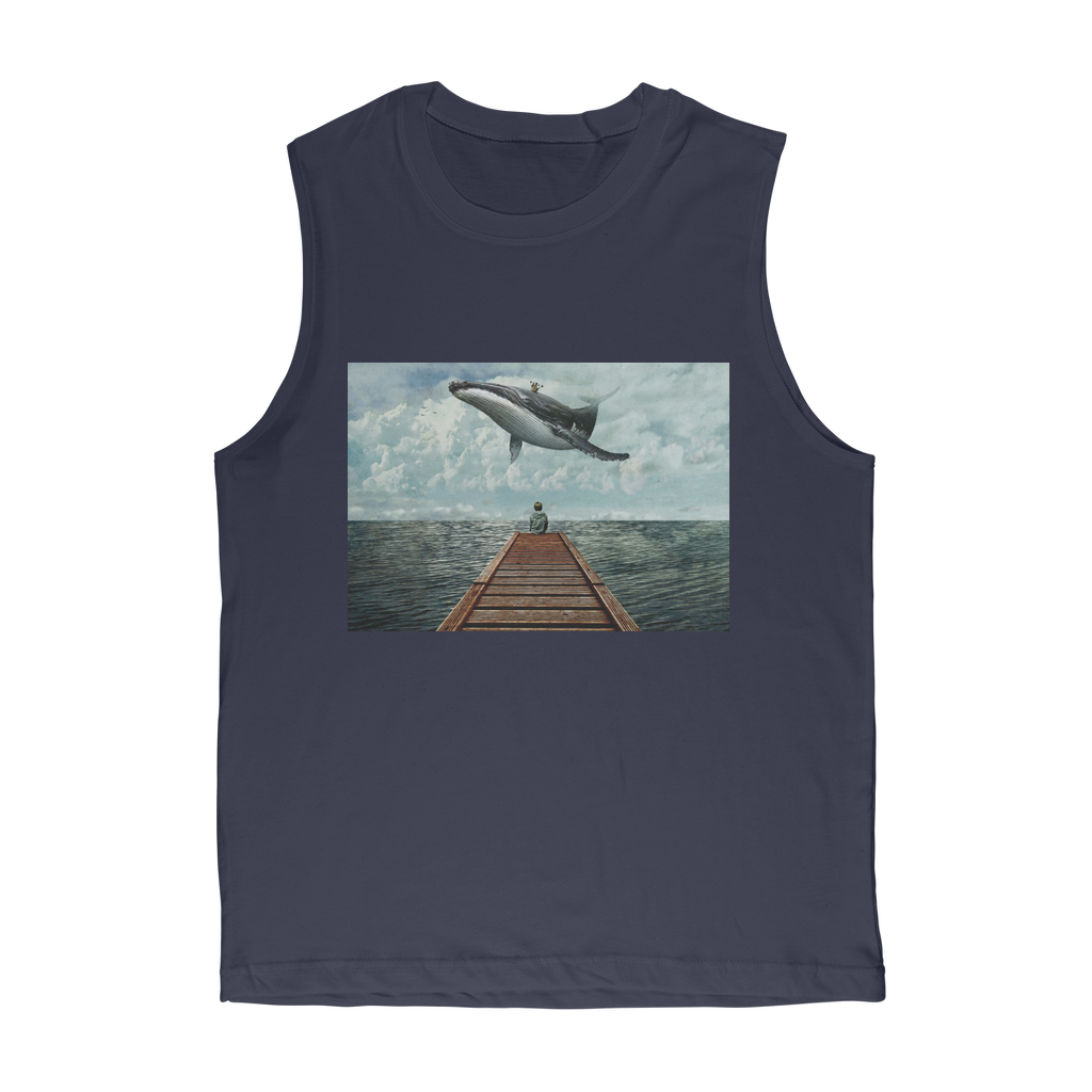 VIRGIN TEEZ Tank Top Navy / Unisex / S Pier Premium Adult Muscle Top