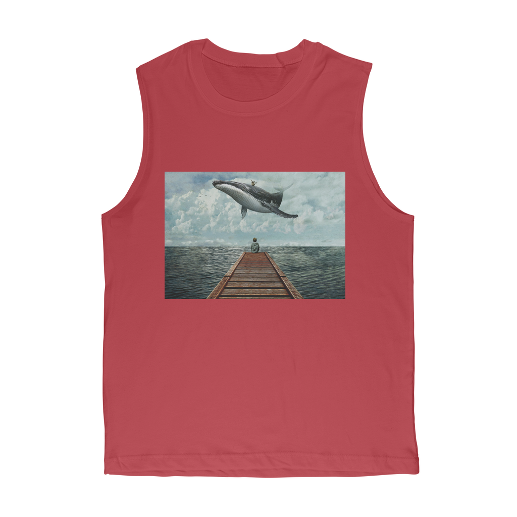 VIRGIN TEEZ Tank Top Red / Unisex / S Pier Premium Adult Muscle Top