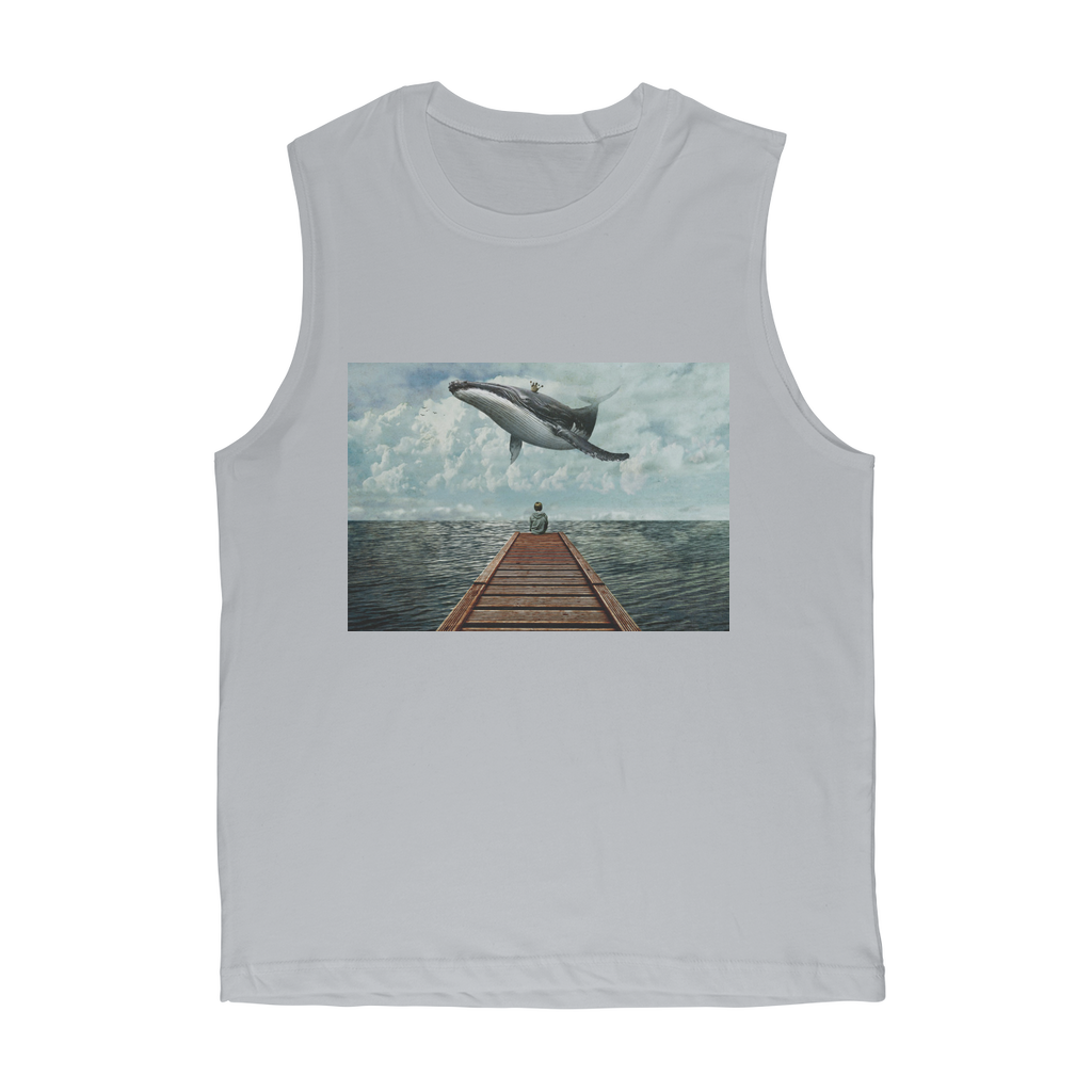 VIRGIN TEEZ Tank Top Light Grey / Unisex / S Pier Premium Adult Muscle Top