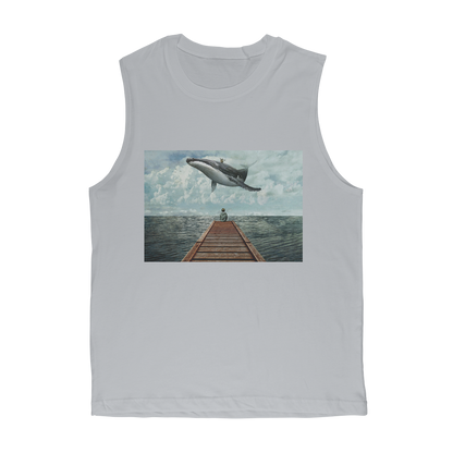 VIRGIN TEEZ Tank Top Light Grey / Unisex / S Pier Premium Adult Muscle Top