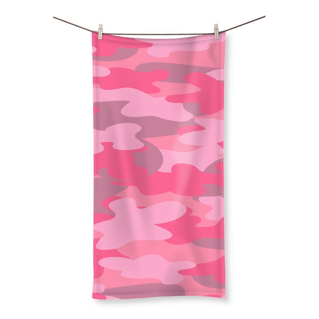 kite.ly Homeware 19.7"x39.4" Pink Camo Beach Towel