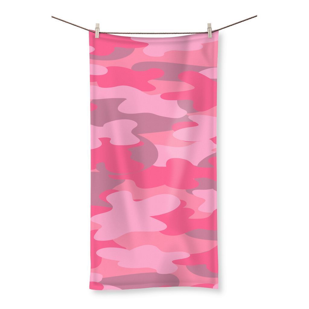 kite.ly Homeware 27.5"x55.0" Pink Camo Beach Towel