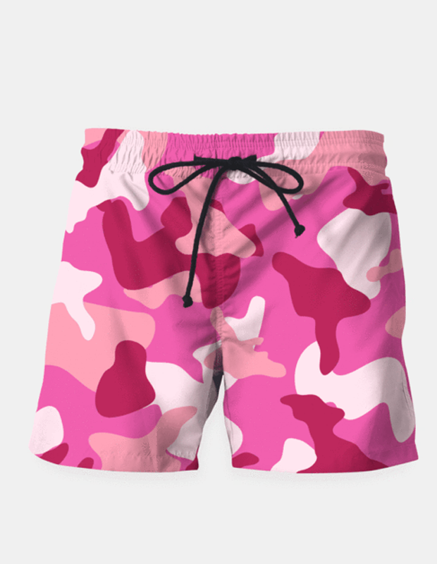 Maria Shorts SMALL (28"-18") / us Pink Camouflage Army Pattern Shorts