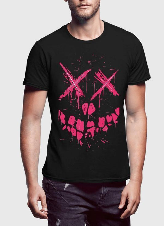 M Nidal Khan T-shirt SMALL Pink Death Half Sleeves T-shirt