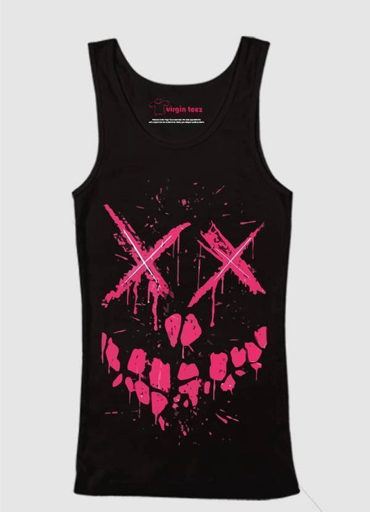 M Nidal Khan Tank Top SMALL Pink Death Tank Top