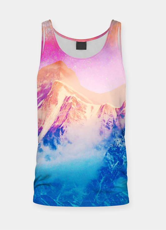 VIRGIN TEEZ Tank Top Pink Sky  Sublimation Adult Tank Top