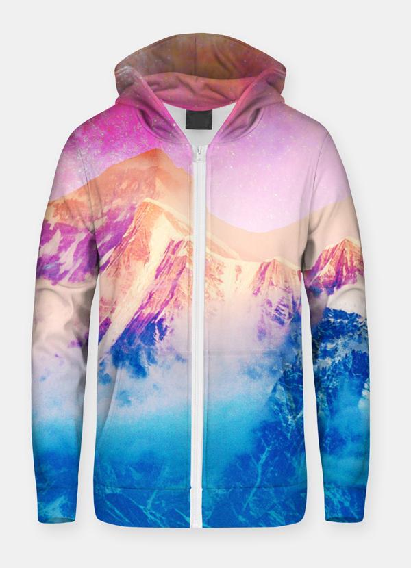 Virgin Teez Sublimation Hoodie Pink Sky  UNISEX ZIP HOODIE