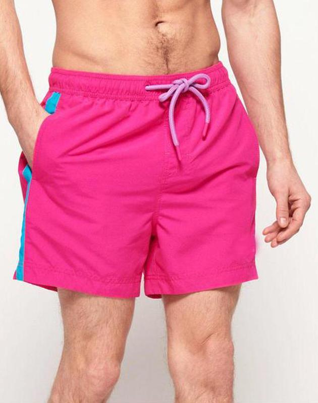 Ayaz Ahmed Shorts SMALL (28"-18") Pink Stripe Swim Shorts