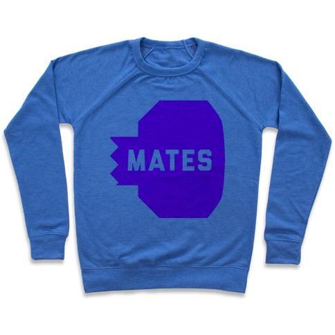 Virgin Teez  Pullover Crewneck Sweatshirt / x-small / Heathered Blue PINK SWOLE MATE (MATE) CREWNECK SWEATSHIRT