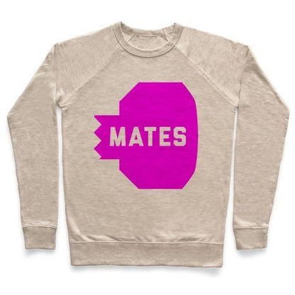 Virgin Teez  Pullover Crewneck Sweatshirt / x-small / Heathered Oatmeal PINK SWOLE MATE (MATE) CREWNECK SWEATSHIRT