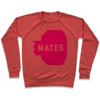 Virgin Teez  Pullover Crewneck Sweatshirt / x-small / Heathered Red PINK SWOLE MATE (MATE) CREWNECK SWEATSHIRT