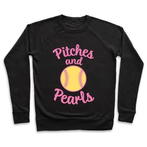 Virgin Teez  Pullover Crewneck Sweatshirt / x-small / Black PITCHES AND PEARLS CREWNECK SWEATSHIRT