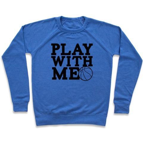 Virgin Teez  Pullover Crewneck Sweatshirt / x-small / Heathered Blue PLAY TOGETHER CREWNECK SWEATSHIRT