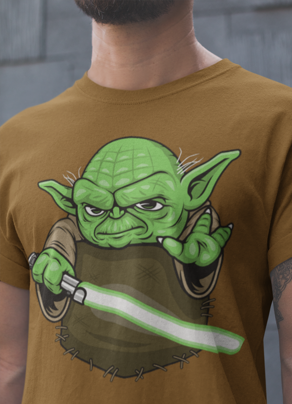 Virgin Teez T-SHIRT Pocket Yoda T-shirt