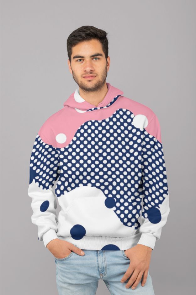 Polka dots 3 UNISEX Sublimation Hoodie