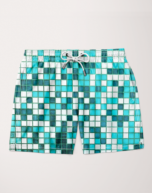 Ayaz Ahmed Shorts SMALL (28"-18") Pool Tiles Shorts