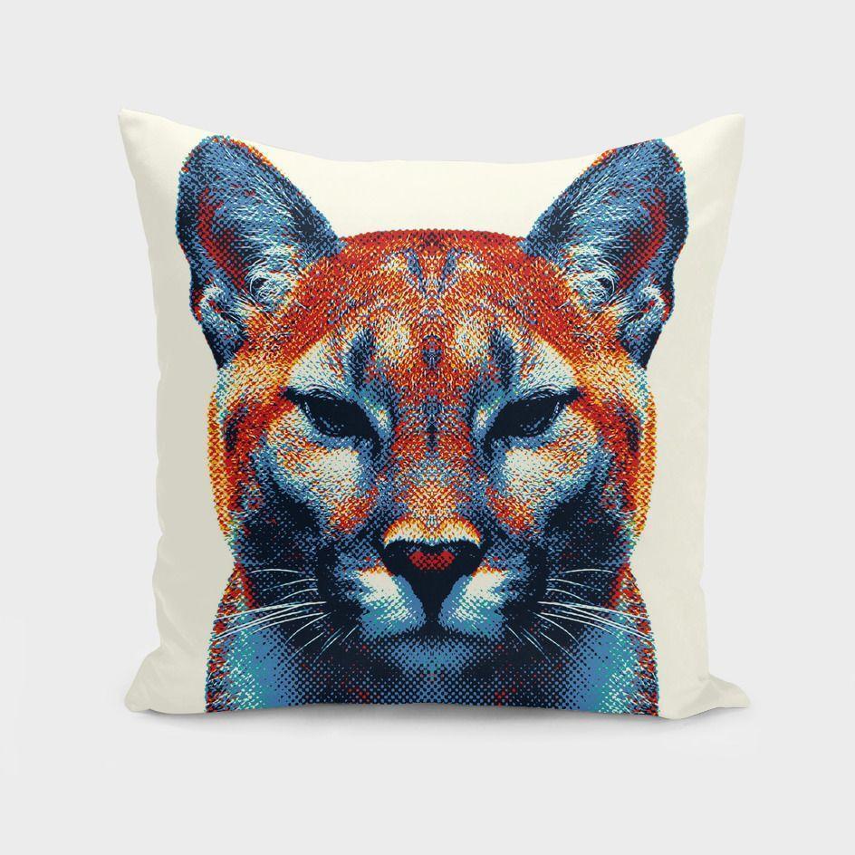 The Pillow pillows Puma - Colorful Animals  Cushion/Pillow