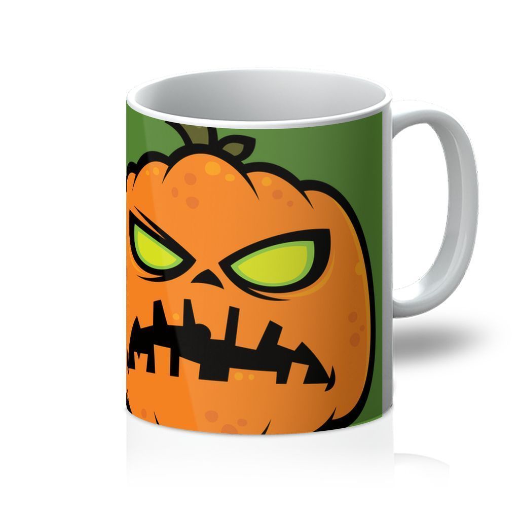 VIRGIN TEEZ Homeware 11oz Pumpkin Zombie Mug