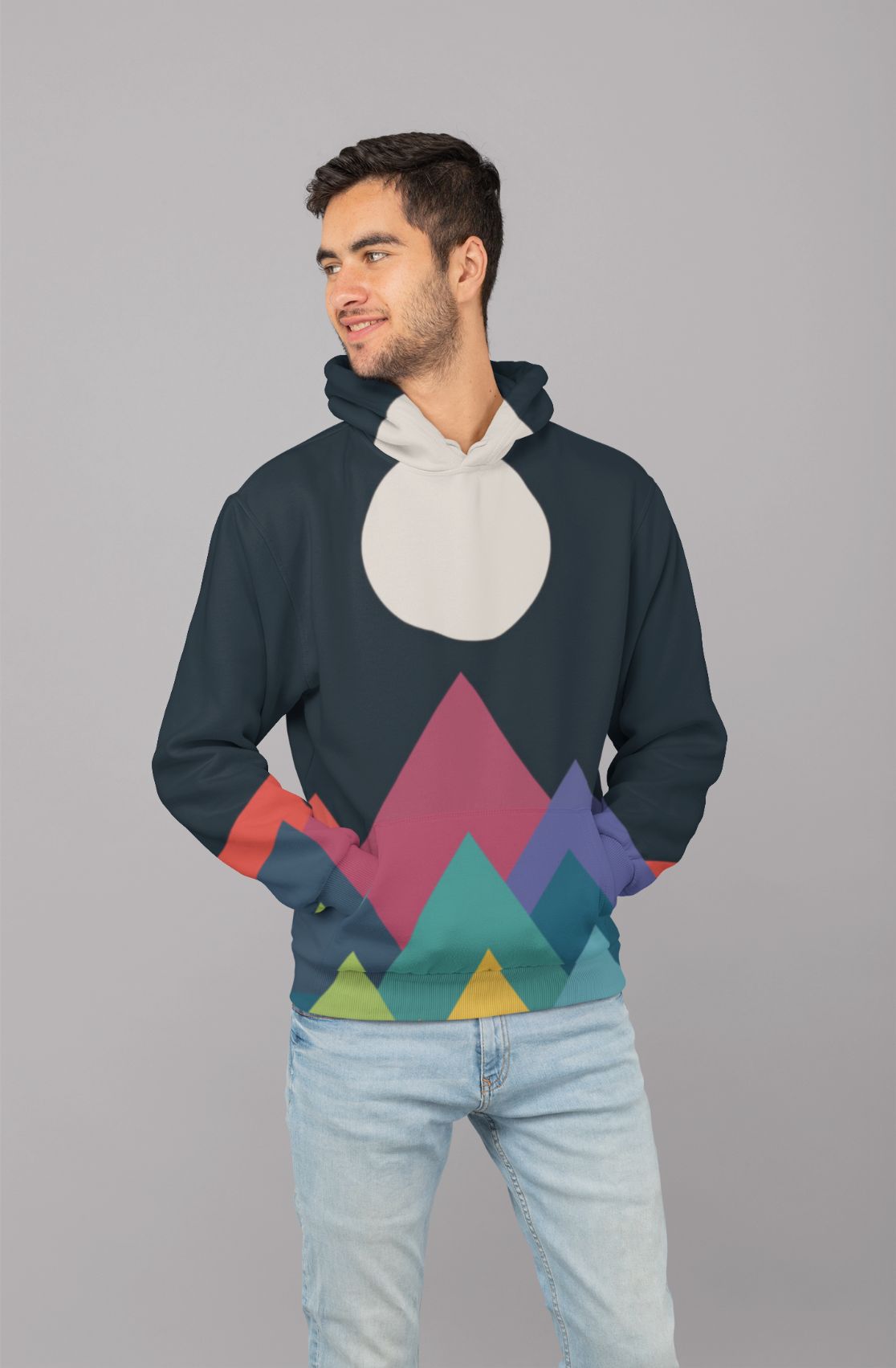 Whimsical Mountains (1) Men Sublimation Hoodie