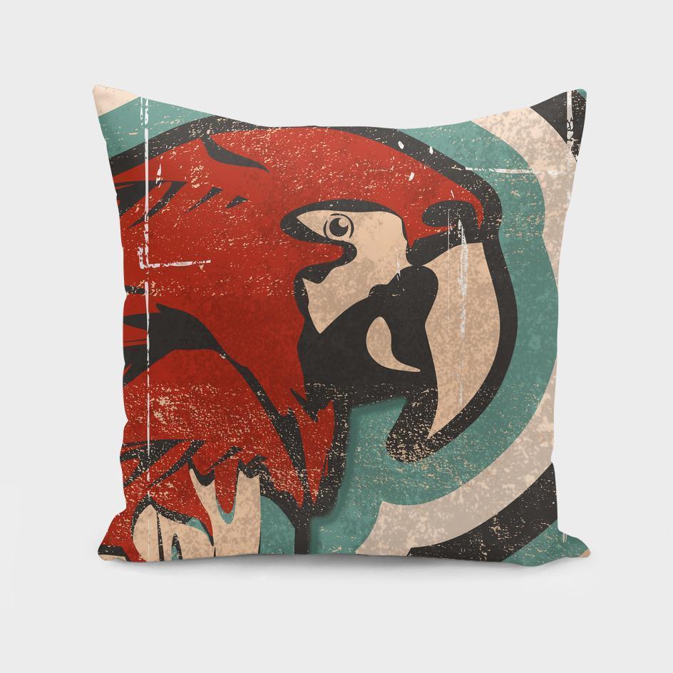 The Pillow pillows Retro Parrot  Cushion/Pillow