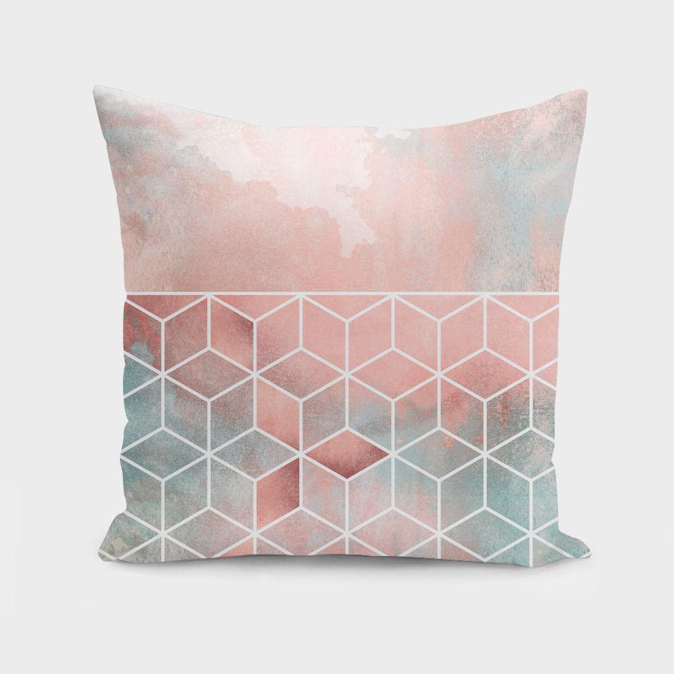 The Pillow pillows Rose Clouds And Cubes  Cushion/Pillow