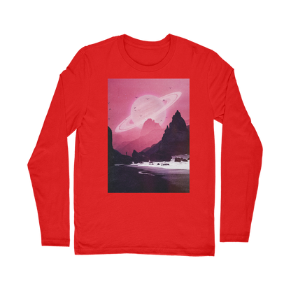 VIRGIN TEEZ Long sleeves T-shirt Red / Unisex / S Roseate Classic Long Sleeve T-Shirt