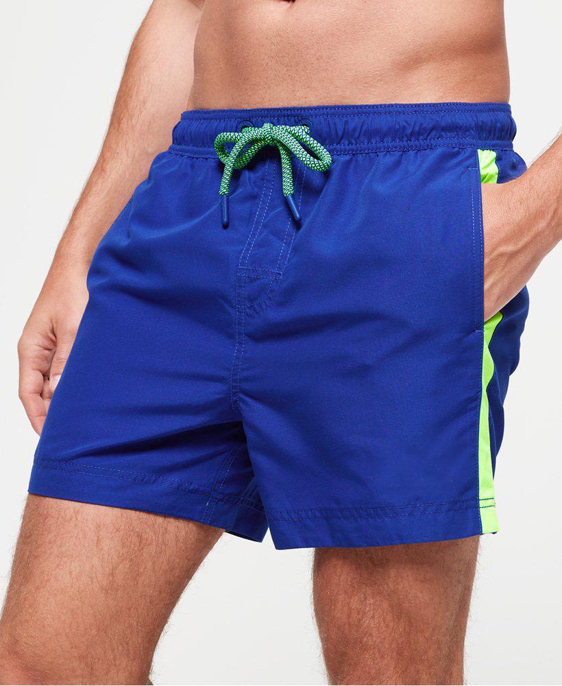 Ayaz Ahmed Shorts Royal Blue Stripe Swim Shorts