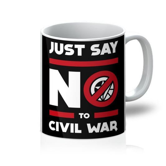 VIRGIN TEEZ Homeware 11oz Say No to Civil War Mug