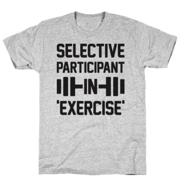 GYM FIT T-SHIRT SELECTIVE PARTICIPANT IN EXERCISE T-SHIRT