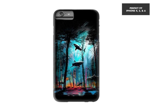 Threadless Mobile Cover Shark Forest Mobile Cover