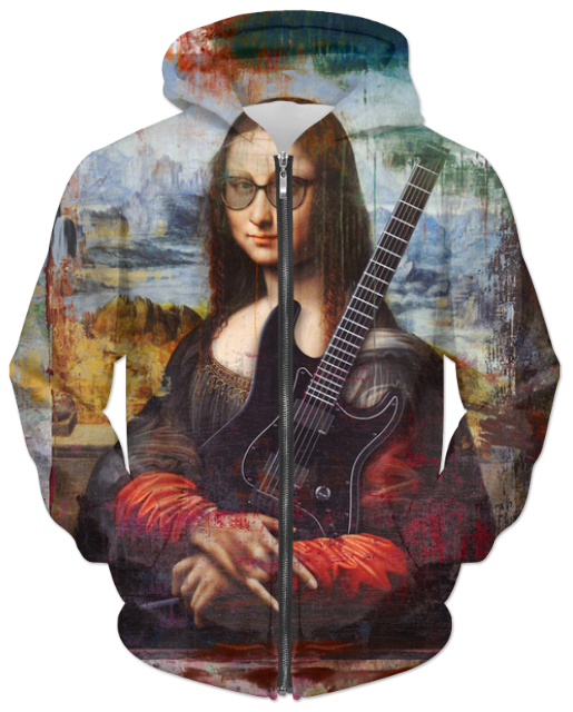 Virgin Teez Sublimation Hoodie She Rocks UNISEX ZIP HOODIE