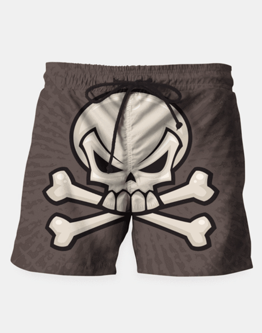 Maria Shorts SMALL (28"-18") / us Skull and Crossbones Swim Shorts